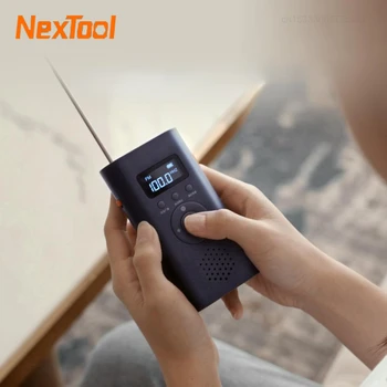Xiaomi Nextool 6-em-1 Rádio AM FM Lanterna Manual de Geração de Energia de Emergência Alerta de Laser de Luz 4500mAh de Emergência do Banco do Poder