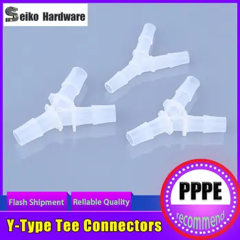 Y-Tipo Tee Conectores de Plástico PP Pagode Juntas de Peixes de Aquário Tanque Arejador ligação de Mangueira da Bomba de Ar Acessórios de 1 Pcs