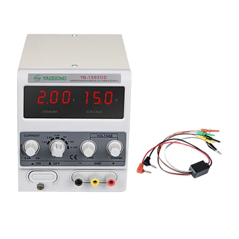 Yaogong 1502DD display Digital ajustável manutenção eletrônica amperímetro DC fonte de alimentação regulada