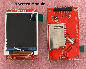 1.8 polegadas 8PIN 262K SPI TFT LCD com placa de Adaptador ST7735S Unidade IC 51 MCU Unidade 4 IO Unidade 128(RGB)*160