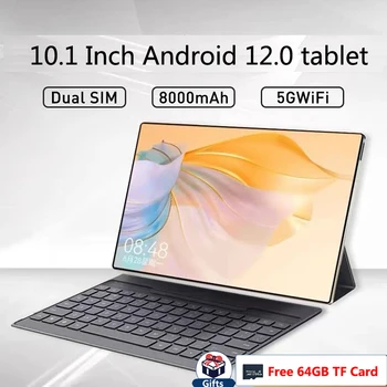 10.1 Polegadas 4G+64GB+Grátis 64GB Cartão do TF do PC da Tabuleta de WiFi Tablet PC Android 12.0 Arge tablet Dual SIM Câmera 4G ligar para o Telefone Tablet
