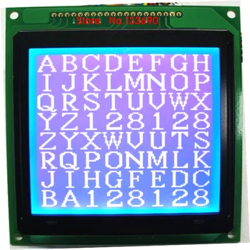 1pcs compatível com AGM1212I-FL-YBW AGM12121-FL-YBW, de cor azul, display lcd módulo de T6963 diodo emissor de luz de fundo para o dispositivo industrial