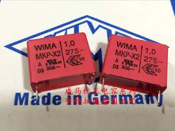2020 venda quente 10pcs/20pcs Alemanha WIMA MKP-X2 275VAC 1.0 UF 1UF 275 105 P: 22,5 mm de Áudio capacitor frete grátis