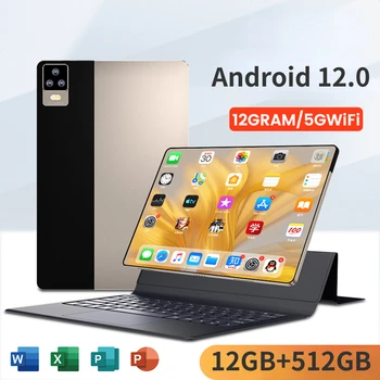 2023 Nova Versão Global Original Andoid 12.0 Tablets De 10.1 Polegadas 12G+512GB Tablet Dual SIM Wifi Tablets PC da Tabuleta do Android