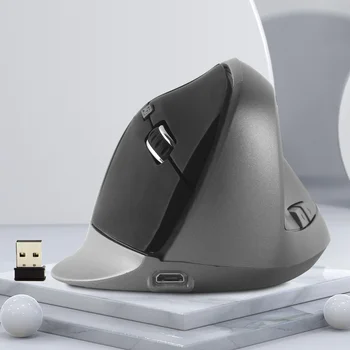 2023 Recarregável sem Fio Vertical Mouse Ergonômico Jogos de Computador, Ratos Silêncio Rato Óptico USB Gamer De PC Portátil da área de Trabalho