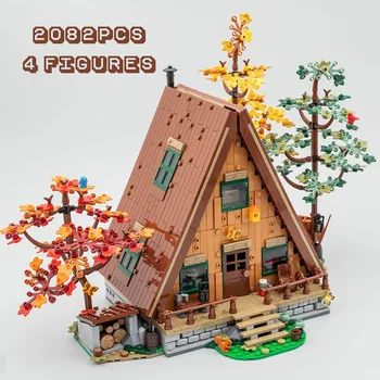 2082 PCS Tipo Um Quadro Cottage Compatível 21338 Arquitetura Quatro Estações Floresta DIY Casa da Árvore Brinquedos de Aniversário, Presente de Natal