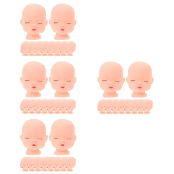 4x de Chuveiro do Bebê Suprimentos Cabeça do Bebê Assustador Cabeças em Massa de Bebê Chaveiro Chaveiro Pingente