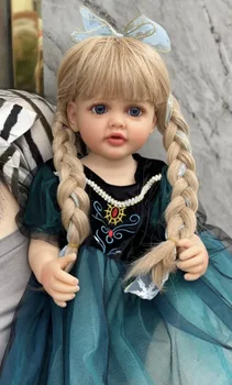 55cm de borracha completo de simulação de boneca, de Neve e de Gelo Princesa, linda garota, a família de brinquedo de presente criativo