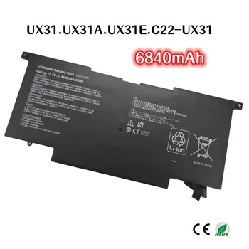 6840mAh Para ASUS Zenbook UX31 UX31A UX31E C22-UX31 bateria do laptop