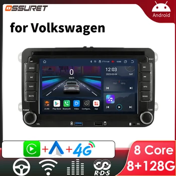 7 Android Rádio do Carro para VW POLO GOLF 5 6 Além de PASSAT B6 JETTA TIGUAN TIGUAN SHARAN SCIROCCO Caddy Vento Carplay de Áudio Estéreo do Carro