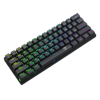 Alta qualidade Bt sem fio teclado mecânico RGB retroiluminado de jogos teclado mecânico