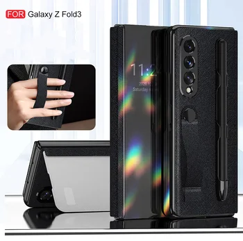 Anti-Queda Case Para Samsung Galaxy Z Tampa À Prova De Choque 3 W22 Caso Luxo Capa Para Samsung Z Fold3 Caso Sem Caneta Dobrável Fundas