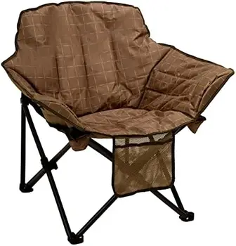 Cadeira para Adultos Pesados 500 LIBRAS, Totalmente Acolchoado Cadeiras, Cadeira Dobrável, Portátil Lua Pires Cadeiras de Gramado com Almofada Acolchoada