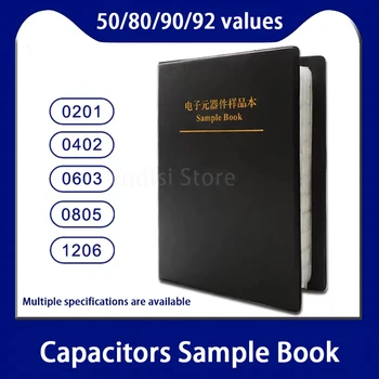 Capacitores SMD Kit de Capacitores Exemplo de Livro 0201 0402 0603 0805 1206 Chip Variedade Pack 50/80/90/92values 25pcs 50pcs