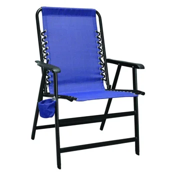 Caravana do Esporte XL Suspensão Cadeira Azul Cadeira ao ar livre, Cadeiras de Praia Banquinho Dobrável