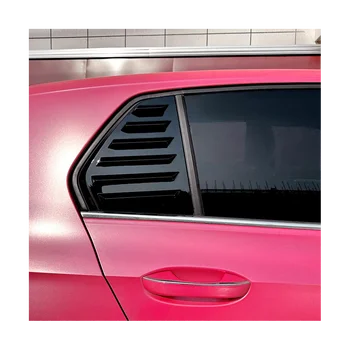 Carro do Lado da Janela Traseira Cego do Obturador Lado da Tampa de Ventilação Guarnição de Decoração para VW Volkswagen Golf 8 MK8 2020-2022(Carbono)