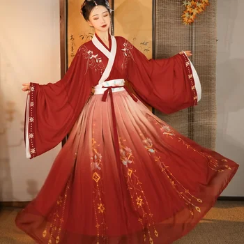 Chinesa Da Dinastia Tang Preto E Vermelho Feminino Hanfu Elegante Princesa Dança Chinesa Vestido De Noiva Hanfu Roupas