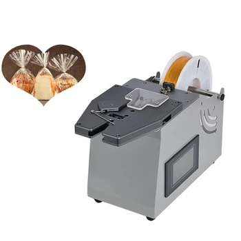 Comercial Ouro Laço de Torção do Fio Máquina Automática de Torradas de Pão, Biscoito de Amarrar Saco de Máquina para a Sobremesa Loja