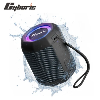 Cyboris S3 RGB Mini-Exterior-Falante Bluetooth IPX7 Impermeável Duche de Piscina Portátil Soundbox Alto Volume Dual Bass alto-Falantes
