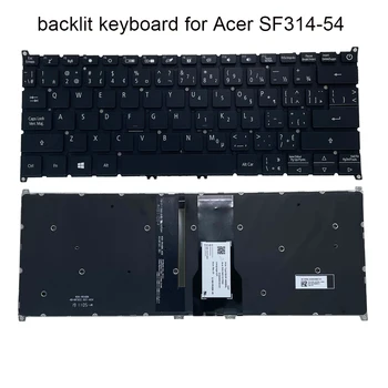 Francês do canadá teclado de laptop luz de fundo do teclado para Acer Swift 3 SF314 54 SF314-54G SF114-32 CF qwerty computador NKI131700D