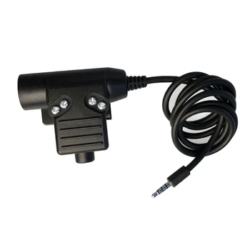 H7EC U94 PTT Fone de ouvido Militar Adaptador para Z-Tático para telefone Celular Plugue de 3,5 mm