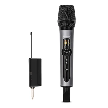 Handheld Microfone Dinâmico sem Fio Microfone para Karaokê para cantar