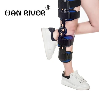 HANRIVER Joelho, ligamento colateral medial ajustável articulação do joelho fraturas fixa com suporte de órteses