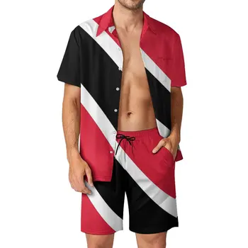 Homens Praia de Terno Trinidad & Tobago Bandeira 2 Peças Terno superior de Praia de Qualidade, Qualidade Superior