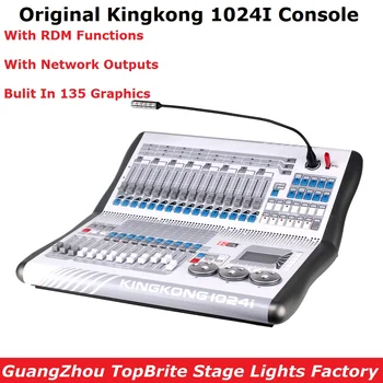 Kingkong KK-1024i Profissional DMX Controlador de 1024 Canais DMX Construído Em 135 Gráficos de Iluminação de Palco DMX512 Console de Equipamentos