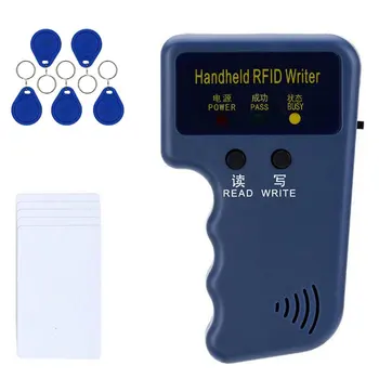 Leitor de Cartão RFID Copiadora Escritor Duplicador de Programador Regravável ID do Keyfob Marcas de Mão de 125Khz Copiadora