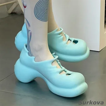 Mary Jane Shoes Mulheres 2023 Verão Novo Matsuke Sola Grossa Acrescida de Cabeça Quadrada Pulôver de Pé Única Versátil Sapatos de Bombas