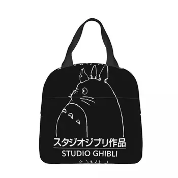 Meu Vizinho Totoro Almoço Isolados Sacos Estanques Ghibli Logotipo Reutilizáveis Saco De Tote Caixa De Almoço De Trabalho Piquenique Armazenamento De Alimentos Sacos