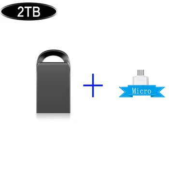 Mini USB de alta velocidade do flash da unidade de 2TB pen drive pendrive флешка 2TB de metal do disco de U memorando cel usb 3.0 vara dom gratuito logotipo telefone/Carro