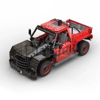 MOC-52169 42082 P-Modelo - Americana caminhonete por Technicbasics Bloco de Construção de Brinquedo Quebra-cabeça Elétrico Modelo Para Crianças de Presente