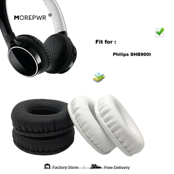 Morepwr Nova Atualização de Substituição de Protecções para a Philips SHB900I Fone de ouvido Peças de Couro Almofada de Veludo Earmuff Manga Tampa
