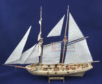 NIDALE modelo frete Grátis Montagem de quebra-cabeça do Modelo de kits de madeira Clássico veleiro modelo Halcon1840 escala modelo de madeira