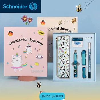 Novo Schneider Caneta-tinteiro de Crescimento das Crianças Gift Set Alunos, Corrigir a Postura, a Prática de Escrita Escolar Supplie Bonito papel de carta