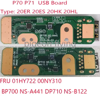NS-A441 NS-B122 P70 P71 Placa USB 01HY722 00NY310 Para Thinkpad P70 P71 Laptop 20ER 20ES 20HK 20HL 100%NOVO