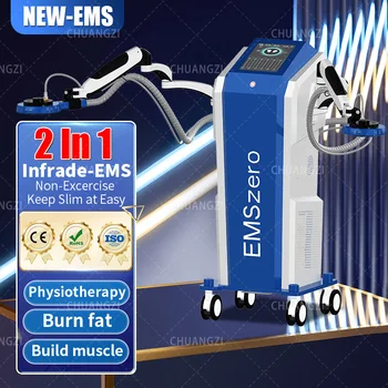 O mais Recente lnfrade-EMS-2 Em 1 Saúde Física, Perda de Peso, Aparência Azul / Máquina de Emagrecimento+Aquecimento Infravermelho