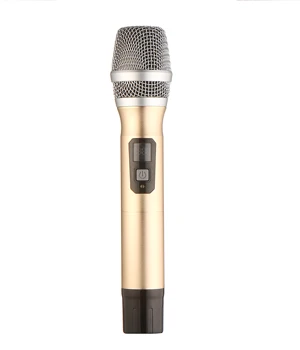 O Microfone sem fio do VHF Gravação do Karaokê Portátil 30m de Alcance sem Fio Mic Dinâmico Para Cantar Igreja Casa de Festa