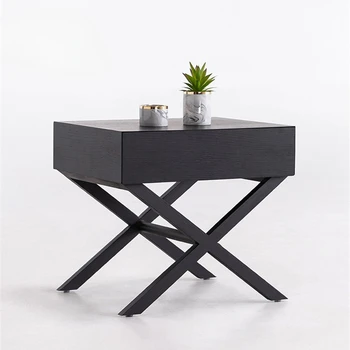 O produto pode ser personalizado.Personalizado italiano minimalista mesa de cabeceira cruz aparador Nórdicos minimalista moderno do quarto