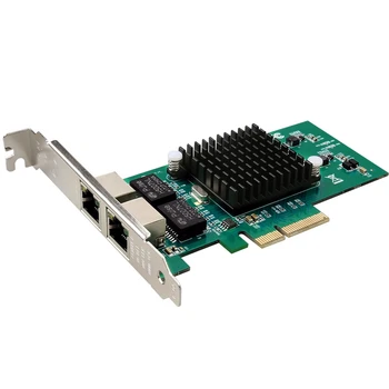 PCI-E X4 Placa de Rede Gigabit Server 82576, de Porta Dupla, Placa de Rede 10/100/1000Mbps Placa de Rede de área de Trabalho