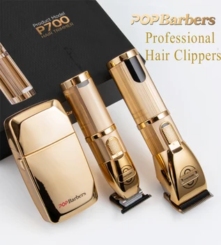Pop Barbeiros P800 P700 P600 Cabelo Clipper Aparador de Pêlos para Homens Barbeiro Profissional de Cabelo Máquina de Corte de Acabamento, Corte de cabelo