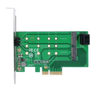 QUENTE-Pcie X 4 Para NGFF(Pcie) Nvme SSD SATA 2 X NGFF(SATA) Adaptador de Cartão M/Chave B Chave Adaptador de Cartão