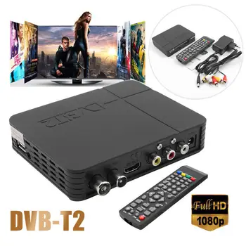 Receptor terrestre 1080P Digital HD PVR K2 DVB-T2 Radiodifusão Sintonizador de TV Caixa de MPEG-2/4 H. 264 Suporte HDMI com controle Remoto