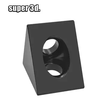 V-slot Preto Ângulo de Canto Conector de Ângulo de 90 graus Suporte para openbuilds 2020 Perfil de Alumínio CNC impressora 3D DIY
