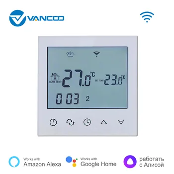 Vancoo wi-Fi Smart Controlador de Temperatura Quente Aquecimento Termostato Digital de Exibição do Programa Thermoregulator Trabalhar com o Google Alexa