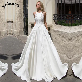 YOLANMY 6 Requintado Sereia Vestidos de Noiva Para Mulheres 2023 Noiva Brautmode Apliques de Vestidos De Noiva