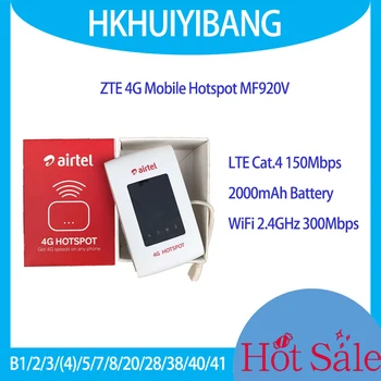 ZTE MF920V 4G Pocket Router de WiFi da Bateria 2000mAh Gato.4 150Mbps LTE Cartão Sim de ponto de acesso Móvel B1/2/3/(4)/5/7/8/20/28/38/40/41